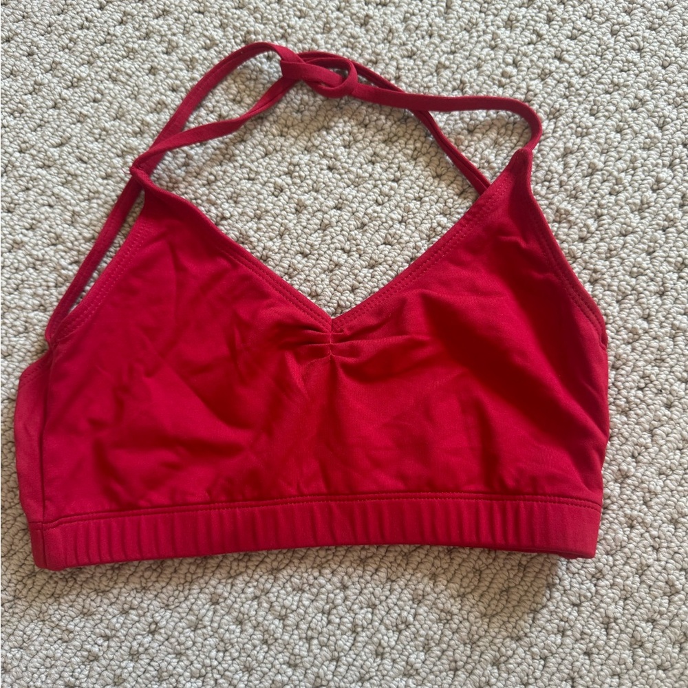 KTRNA Red Halter Bralette
